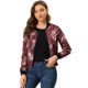 thumbnail image 1 of Dde San Patricio ChaqueDe Bombardero Floral LigeCon CremalleY Cuello Alto PaMujer BorgoM, 1 of 6