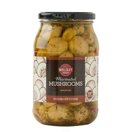 Wellsley Farms Marinated Mushrooms, 30.4 oz.