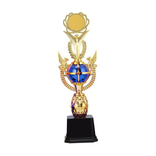 relayinert Trophée de Récompense Prix Lauréat pour Célébrations de Discours de Fête 34.5cm Concours Bleu École 38.5cm