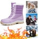 thumbnail image 1 of Botas Cálidas para Mujeres Piel Impermeable A Mitad La Calificación Forrada Trabajar Caminando Al Aire Libre, 1 of 9