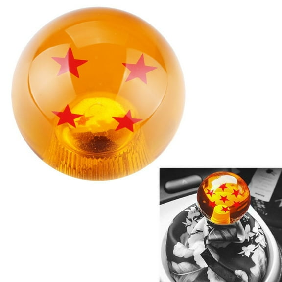 DEWHEL 54MM dragon ball Z Manual Gear shift shifter knob JDM 4 5 6 Speed 4 Star Round Universal Fit for Honda Acura Mazda Mitsubishi Nissan Infiniti Lexus Toyota Scion Subaru Hyundai Ford Jeep etc