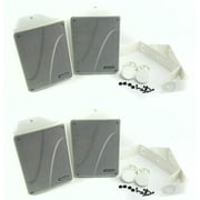 4) KICKER KB6000 6.5" White Full-Range Indoor/Outdoor/Marine Speakers 11KB6000W