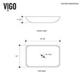 thumbnail image 5 of Vigo VG07085 Rectangular Titanium Glass Vessel Bathroom Sink, 5 of 5