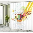 thumbnail image 5 of Ambesonne Modern Shower Curtain, Digital Media TV Art, 69"Wx84"L, Multicolor, 5 of 5