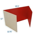 thumbnail image 5 of 12 x 48 Study Carrel Red Corrugated Bulk Pack of 12, 5 of 7