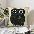 thumbnail image 6 of Kll Owl With Mandala Decorative Throw Pillow Covers Velvet Soft For Couch Sofa Bedroom Living Room Outdoor -18"X18", 6 of 8