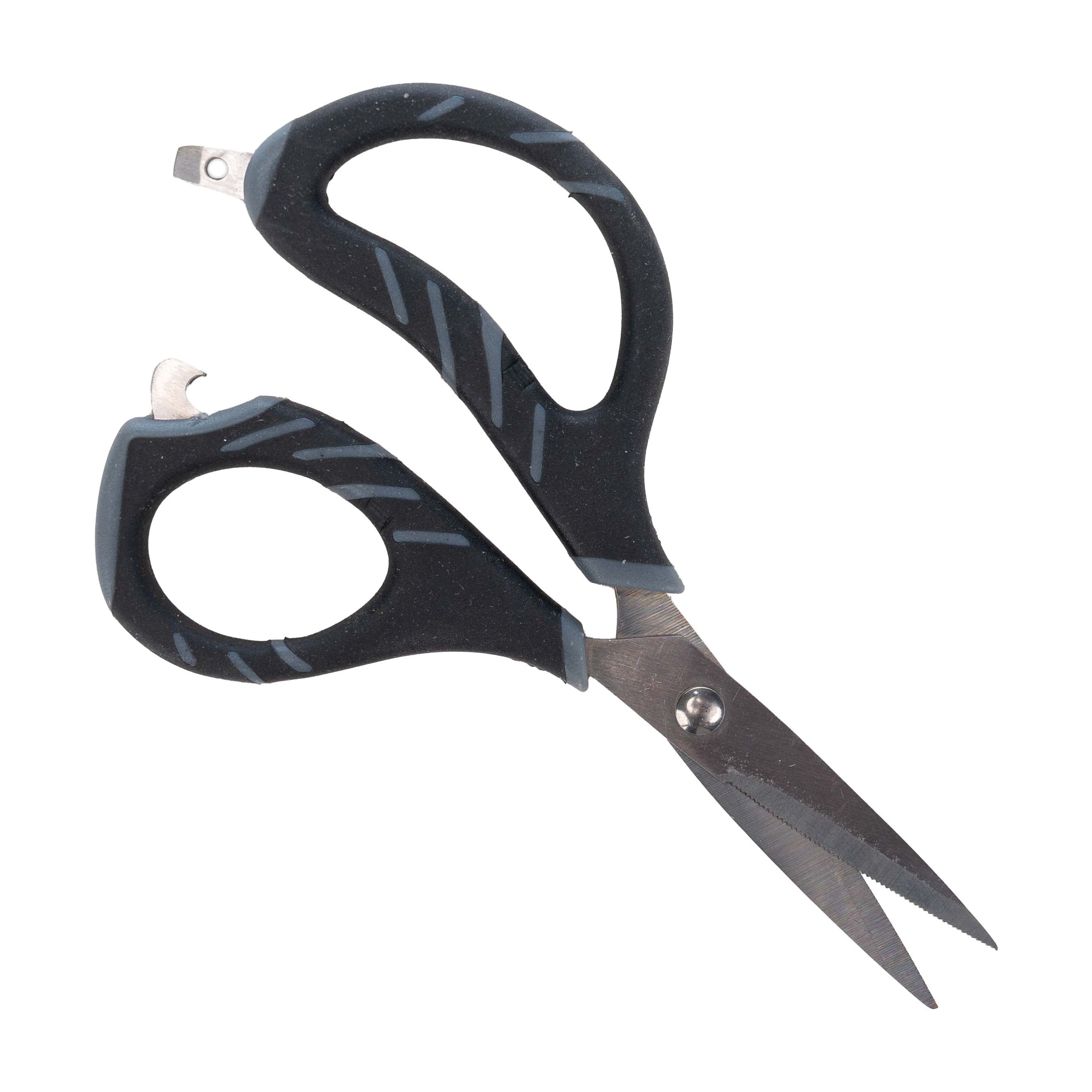 (3 pack) Ozark Trail Braided Fishing Line Scissors with Sharp Blades for Braid, Fluorocarbon, and Mono