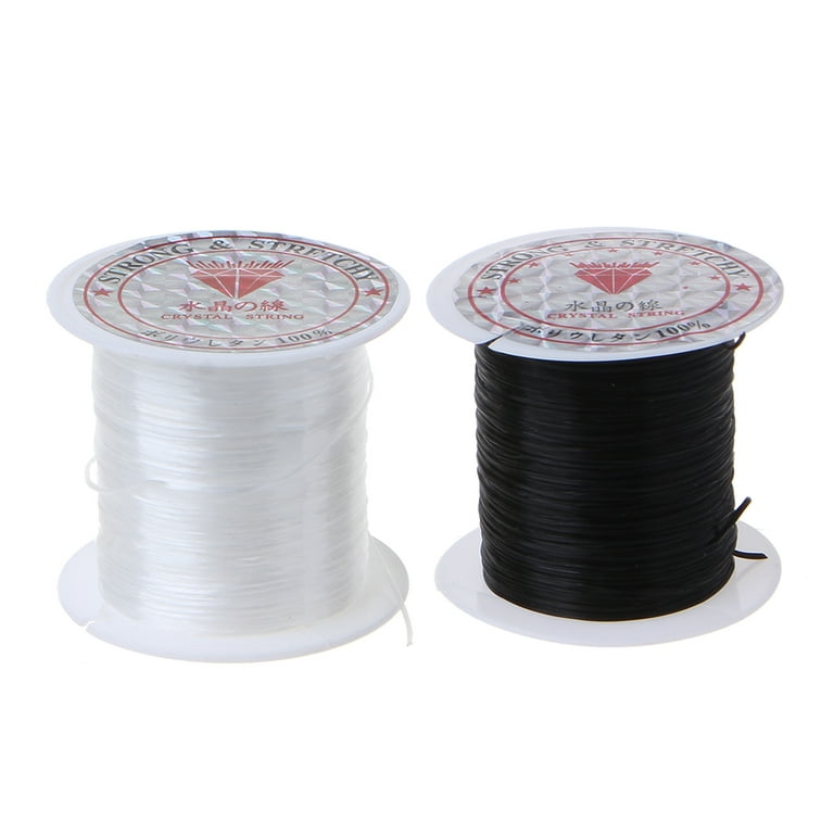 FAIOIN Elastic Clear Beading Thread Stretch Polyester String Cord for  Jewelry Making 