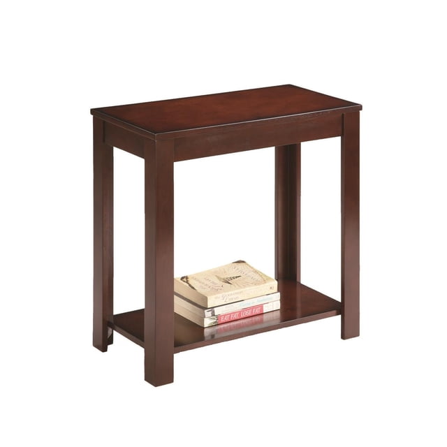 Mesa auxiliar ORE International Traditional, 24 cm, color cereza oscuro