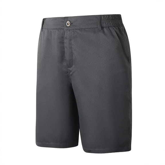 Mens Golf Shorts Stretchy Elastic Waist Short Chino Pants Summer Beachwear Casual Vacation Shorts with Pockets Gray S
