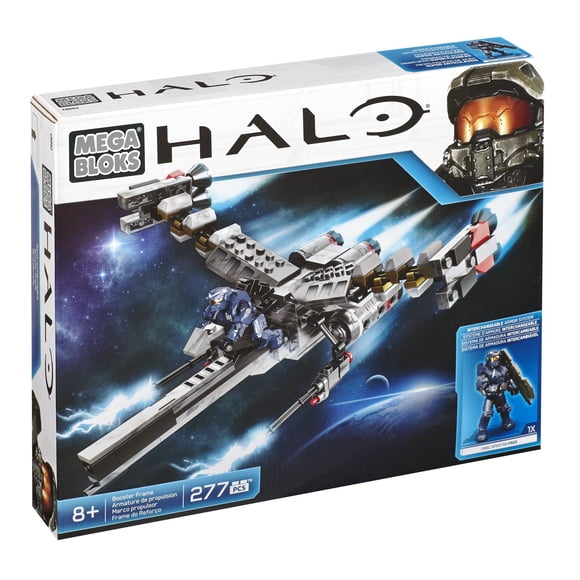 Set de construcción Mega Bloks Halo Booster Frame con Spartan Fred