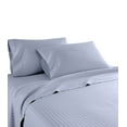 thumbnail image 4 of 600 Thread Count 100% Egyptian Cotton Striped Sheet Set - Deep Pocket Sheets (Twin XL, Blue), 4 of 5