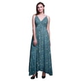thumbnail image 1 of Bimba Bird Ladies Printed Resort Maxi DrawstringDressSpaghetti Strap Beach Wear-X-Small, 1 of 6