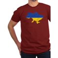 thumbnail image 1 of CafePress - Ukraine Flag And Map Men's Fitted T Shirt (Dark) - Men's Fitted T-Shirt, 1 of 1