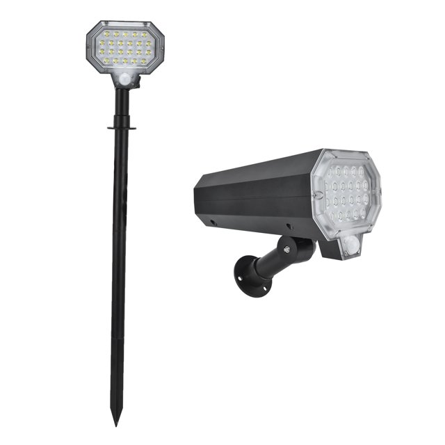 Luz solar para césped Cuerpo humano Inducción 160 Luz de jardín giratoria automática IP65 Lámpara de pared impermeable 22LED 2000LM ANGGREK Otros
