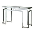 thumbnail image 3 of Pelmont Glass Top Rectangle Console Table, Chrome, 3 of 6