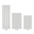 thumbnail image 2 of Better Trends Luxury Bath Rug 3 Piece Set 100% Cotton Tufted Bathroom Rug Water Absorbent, Reversible Machine Washable Runner Mat for Bathroom Floor Decor, Tub, Laundry Room White Lux Collection, 2 of 4