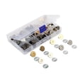 thumbnail image 1 of 40 Pieces Buttons Home Supplies Metal Buttons Handbag Bag Clasps Snap 14mm, 1 of 9