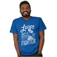 thumbnail image 5 of Popeye the Sailor Loves Not a Fighter Women's Graphic T Shirt Tees Brisco Brands X, 5 of 6