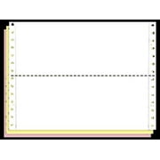 9-1/2 x 3-1/2" Continuous Paper, Color, 3 Part, Side Perfs