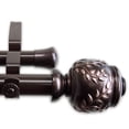 thumbnail image 2 of Frond 1" Double Curtain Rod 48-84 inch - Bronze, 2 of 2