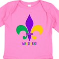 thumbnail image 3 of Inktastic Mardi Gras Fleur De Lis Girls Long Sleeve Baby Bodysuit, 3 of 4