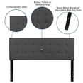 thumbnail image 5 of EMMA + OLIVER Contemporary Tufted Vinyl Headboard, Queen, Gray, 5 of 9