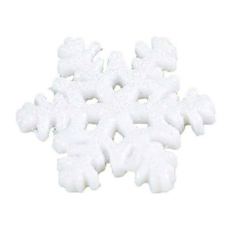 - 20PCS Vivid Snowflake Pattern Garden Christmas Miniature Decoration Micro Landscape Ornaments