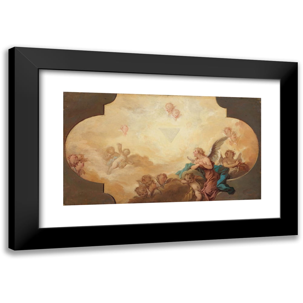Guillaume Taraval 24x15 Black Modern Framed Museum Art Print Titled