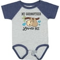 thumbnail image 3 of Inktastic My Godmother Loves Me with Sloth and Hearts Boys or Girls Baby Bodysuit, 3 of 5
