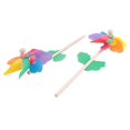 thumbnail image 3 of 10pcs Wooden Stick Pinwheels,windmill Pinwheels Diy Pinwheels Set For Kids Toy Garden Lawn Decor, 3 of 5