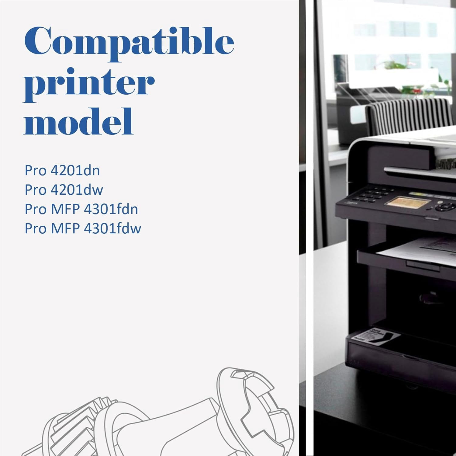 210A Toner Cartridges 4 Pack 4301fdw 4301fdn 4201dw Compatible for 210X 210A 210 Toner Cartridges Set Color Laserjet Pro MFP 4301fdn Pro 4201dw 4201dn Series Printer High Yield Ink (with Chip)