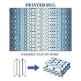 thumbnail image 7 of WhizMax 8x10 Area Rug Moroccan Rug Geometric Print Rug Farmhouse Washable Boho Area Rug Non-Slip Low Pile Carpet for Home Decor, Blue, 7 of 7