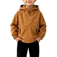 thumbnail image 6 of Children Jacket Dqueduo Boys' Hooded Windbreaker Zip Up Casual Outdoor Jacket Coat With Pockets, 6 of 7