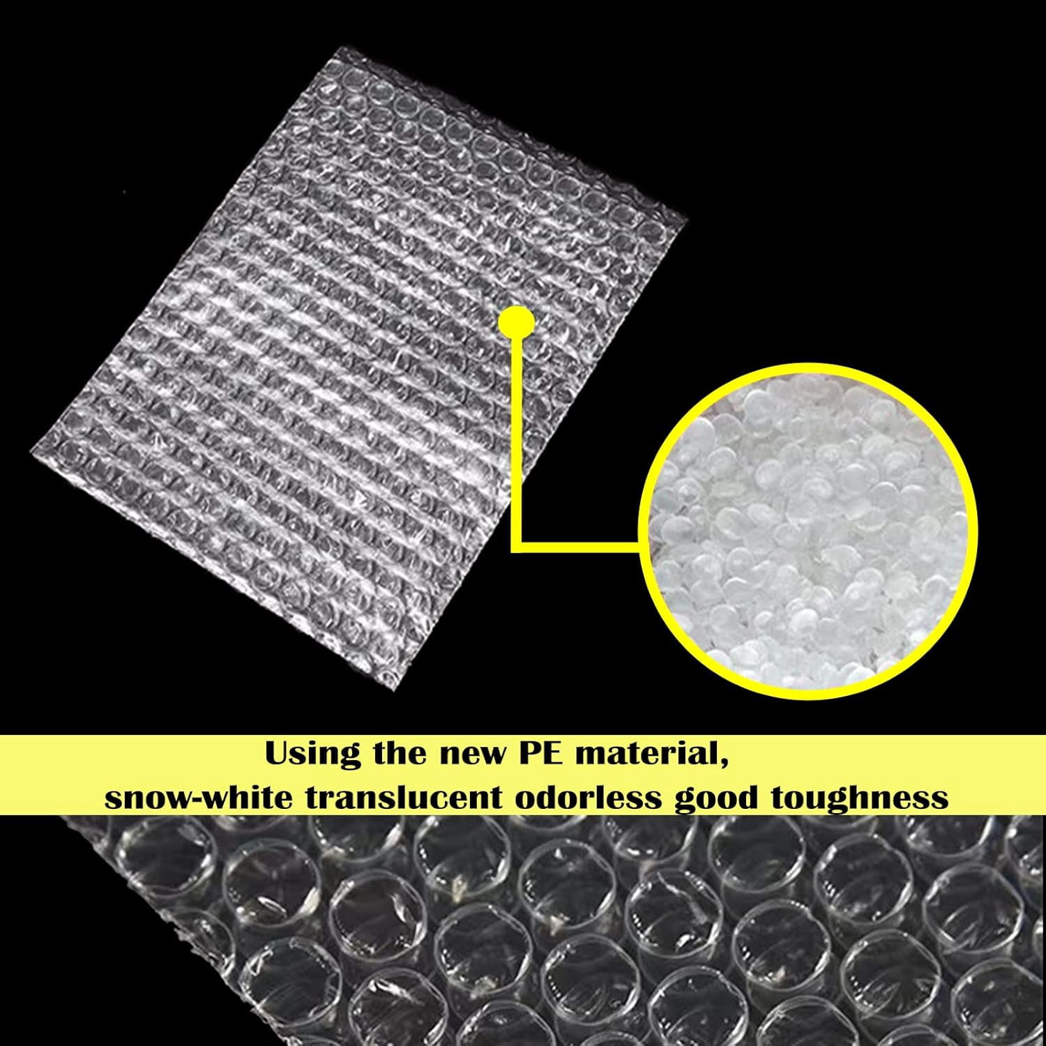 MHSIOAP-50PCS 8x10 Inch Bubble Pouch Wraps, Clear Bubble Out Bags for Packing, Double Walled Shockproof Foam Cushioning Bags for Moving and Shipping Fragile Item