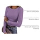 thumbnail image 4 of Remera PRETTYGARDEN de Manga Larga Tejido Acanalado Morada XXL, 4 of 9