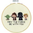 thumbnail image 1 of Dimensions Star Wars Kit de Point de Croix Compté 6 Pouces Rond-Famille (14 Unités), 1 of 1