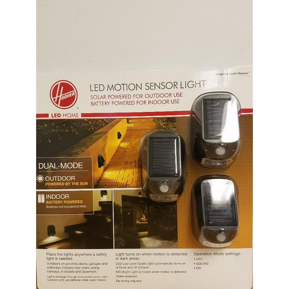 Hoover LED Dual Mode Security Light with Solar and Battery Power (3