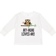 thumbnail image 3 of Inktastic My Mimi Loves Me Girls Owl Girls Long Sleeve Toddler T-Shirt, 3 of 5