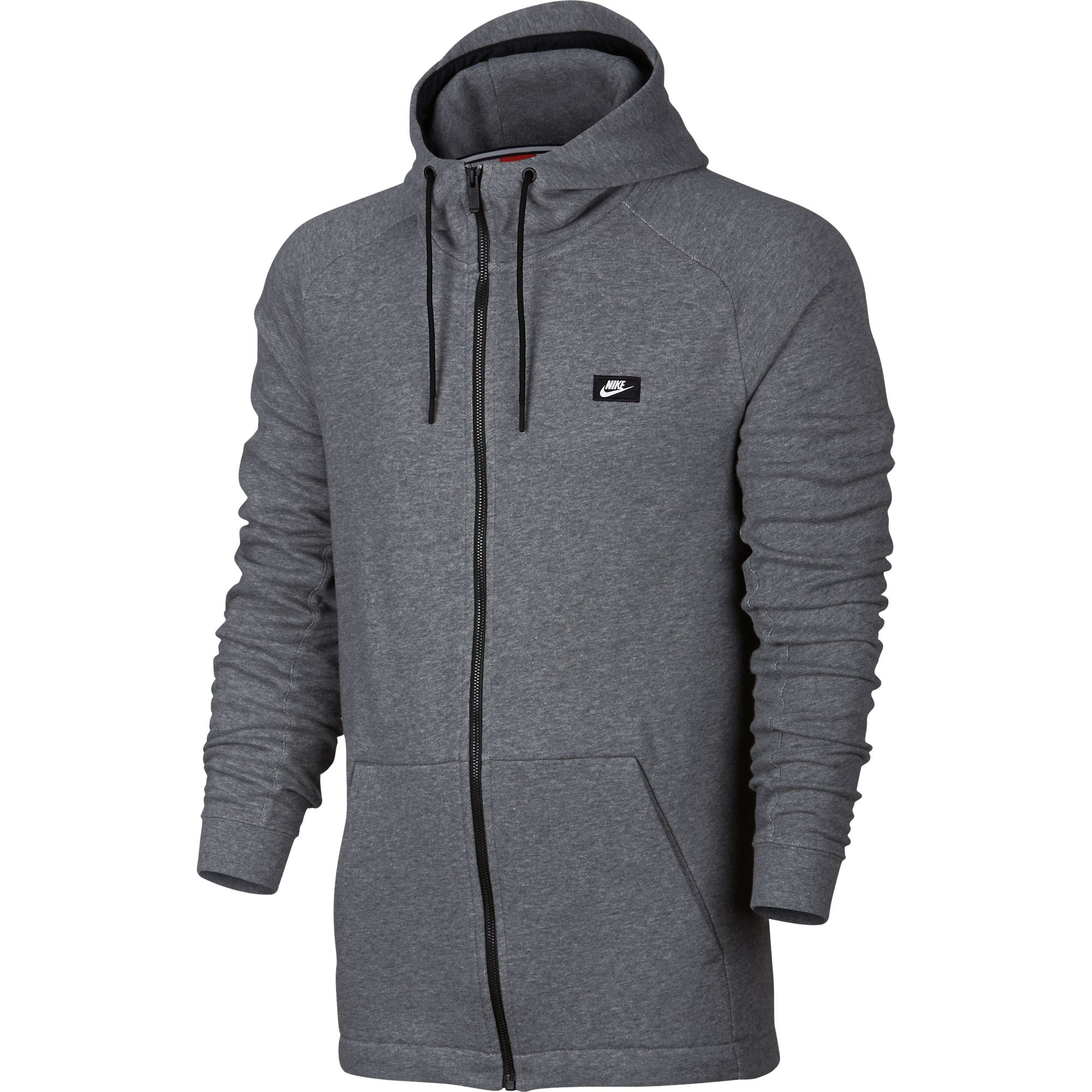 Beperking formeel Op het randje Nike Sportswear Modern Men's Hoodie Carbon Heather Grey/Black/White  805130-091 - Walmart.com