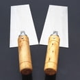 thumbnail image 3 of Stainless Steel Margin Trowel with Wooden Handle, 3 of 6