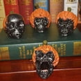 thumbnail image 4 of Halloween Skull Resin Statue Halloween for Office Home Desktop Ornament Figurine, 4 of 5