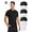 6-Pack_White/Black, variant on SPEEDRUN Men's Cotton T-Shirt Short Sleeve Casual Crew Neck Tee Soft, 6 Pack, Sizes M-3XL