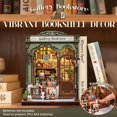thumbnail image 3 of Kit DIY de Casa de Muñecas Miniatura Cutefun Librería Galería con LED, 3 of 7