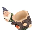 thumbnail image 3 of Resin Flower Pot Little Man Style Wide Large Base Durable Light Weight Succulent Planter for Garden Patio Home, 3 of 10