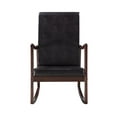 thumbnail image 5 of ACME Raina Faux Leather Upholstered Rocking Chair in Dark Brown and Espresso, 5 of 6