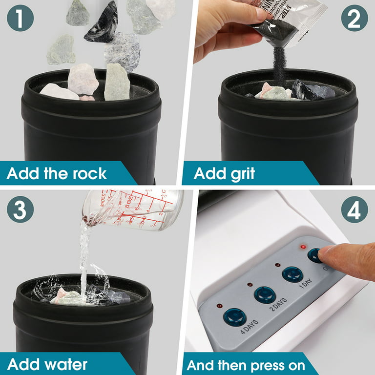 Rock Polisher Kit DIY Electric Rock Toy With Rough Gemstone Polishing Grit  For Adult Kids Polishing Machine - AliExpress