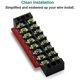 thumbnail image 1 of 4 Pc 8P Terminal Block 4 Pc 8P Shorting Bar TB1505 Flame Retardant Copper Terminal Short-Circuit Terminal, 1 of 5