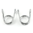 thumbnail interactive-video image 1 of Pair Black Scissor Type Solo Seat Springs – For Harley Chopper Bobber Custom, Stainless Steel 1 of 5