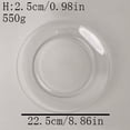 thumbnail image 2 of Dinner Plates Tempered Glass Plate Transparent Plate Fruit Dessert Plate Kitchen Restaurant Coffee Shop Dinner Plate Transparent Glass Flat Plate Salad Plate, 2 of 7